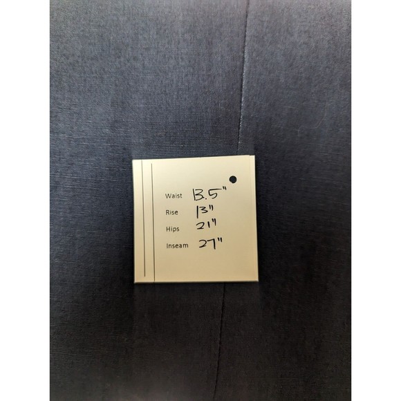 Petite Sophisticate Womens Slacks Trouser Size 8P Navy Blue Pleated High Waist - Picture 7 of 7